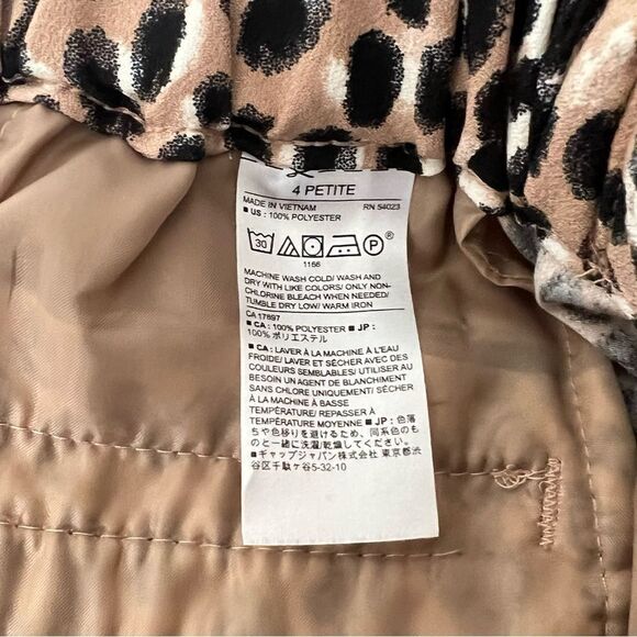 Banana Republic Petite Animal Print Hayden Pull on Pants - Picture 7 of 7